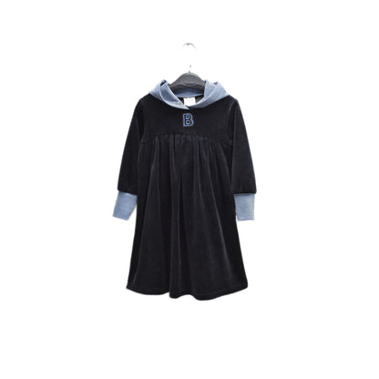 Buckingham Velour Logo Dress