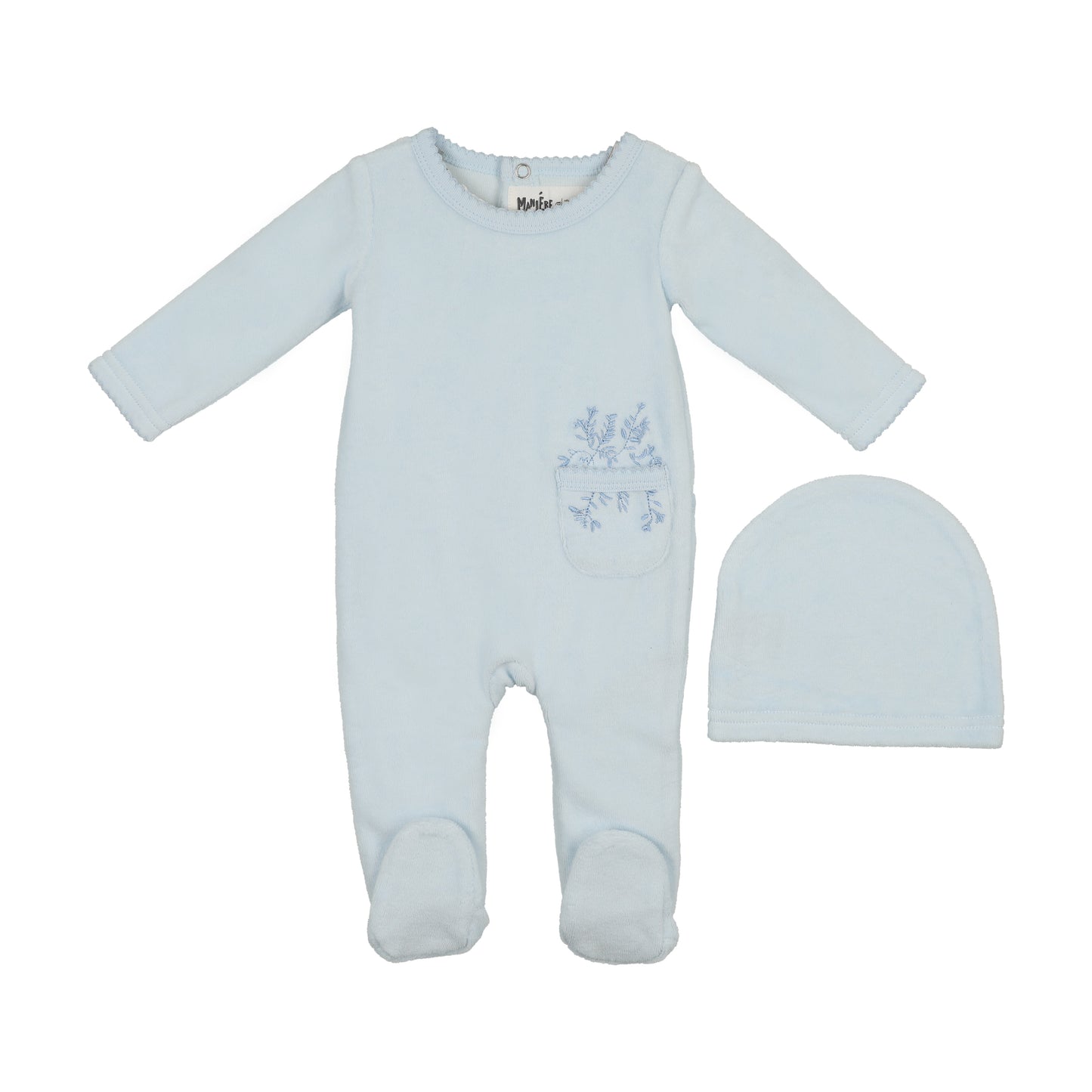 Maniere Velour Pocket Boys Footie