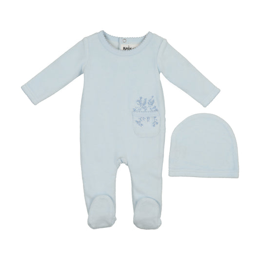 Maniere Velour Pocket Boys Footie
