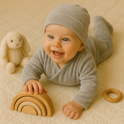 Maniere Velour Wrap Boys 3pc Set