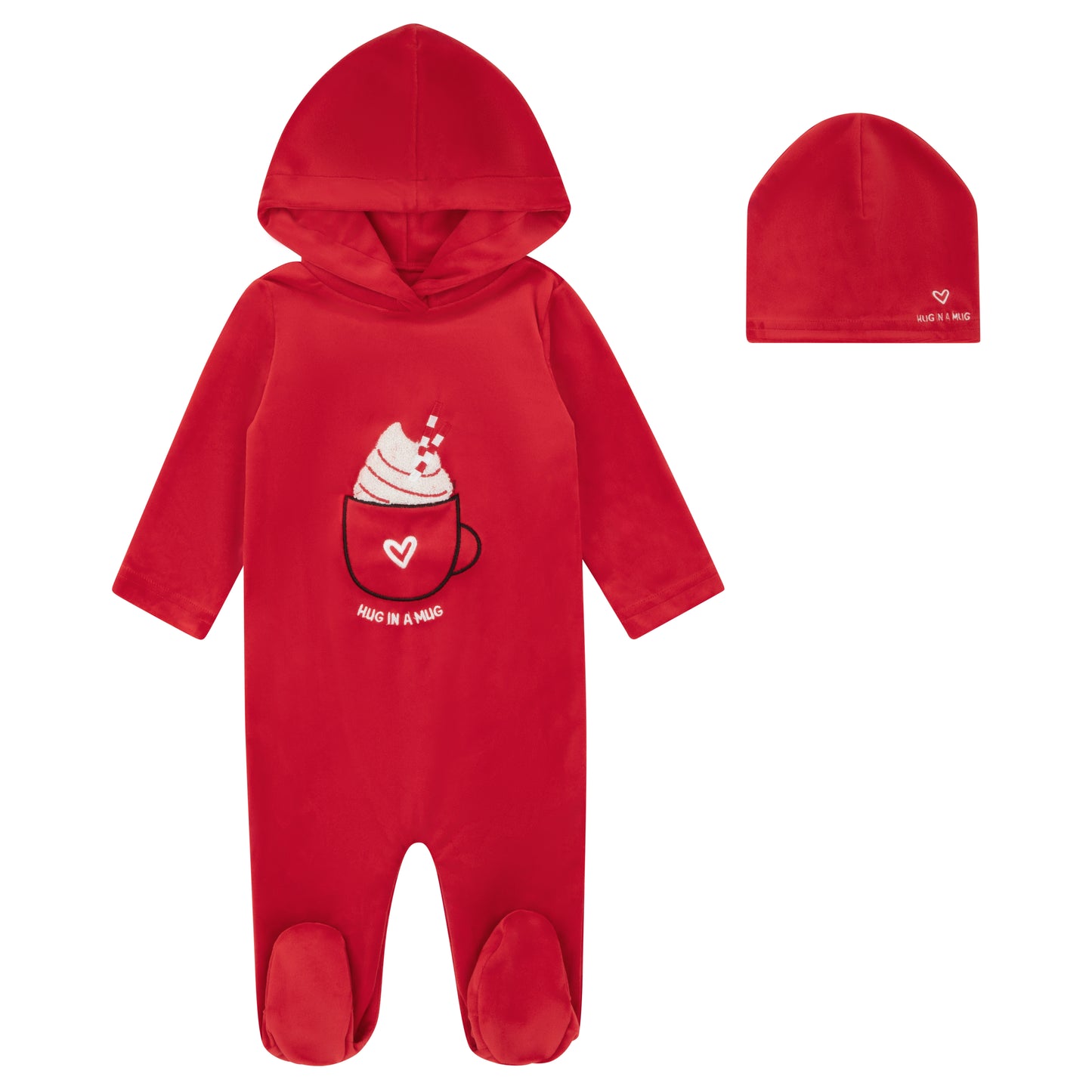 Miss Mini Whipped Hooded Girl Footie & Beanie