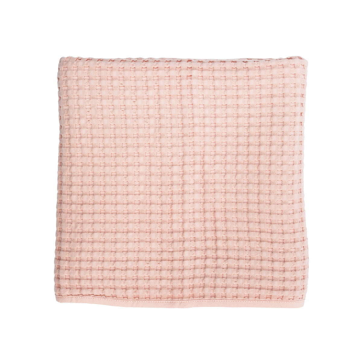 Lulujo Waffle Blanket - Ballet Slipper