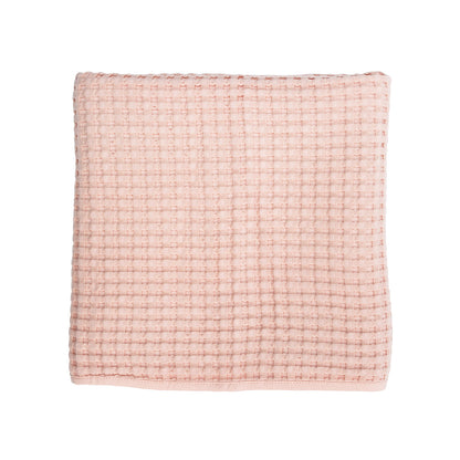 Lulujo Waffle Blanket - Ballet Slipper