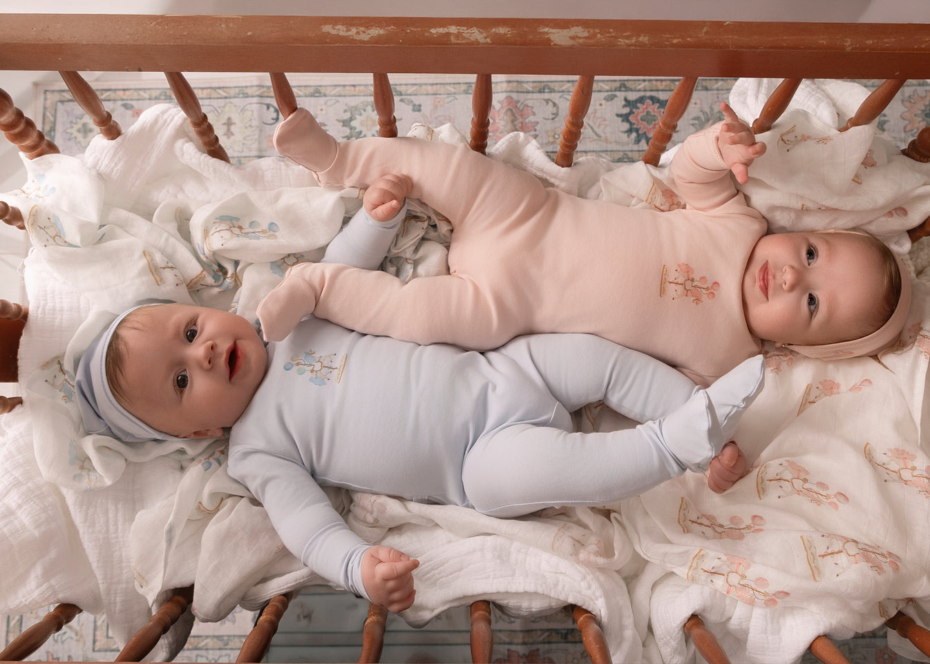 Mini Label Girl Water Print Carousel 3pc Set