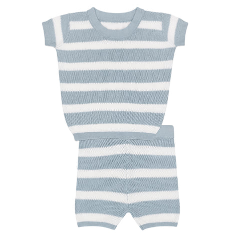 Loom Wave Stripe Knit Set