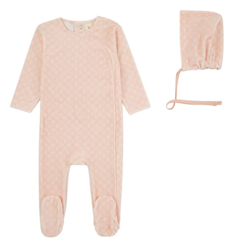 Bondoux Weaved Girl Footie & Hat