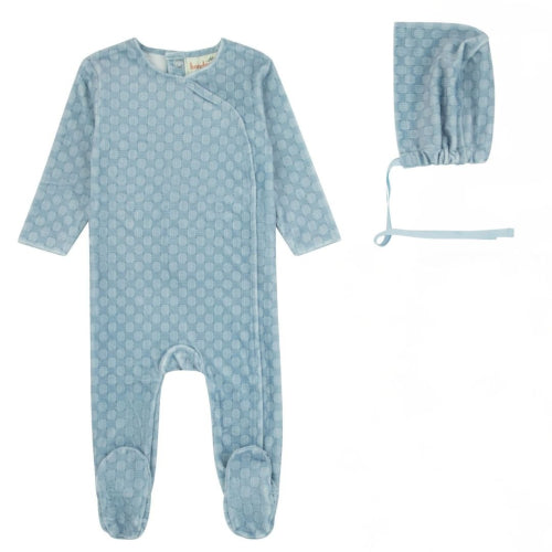 Bondoux Weaved Footie & Hat