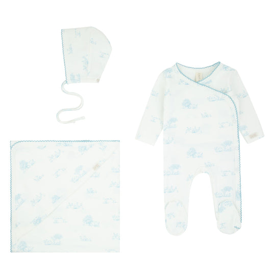 Daisy Toile Kimono Layette Set
