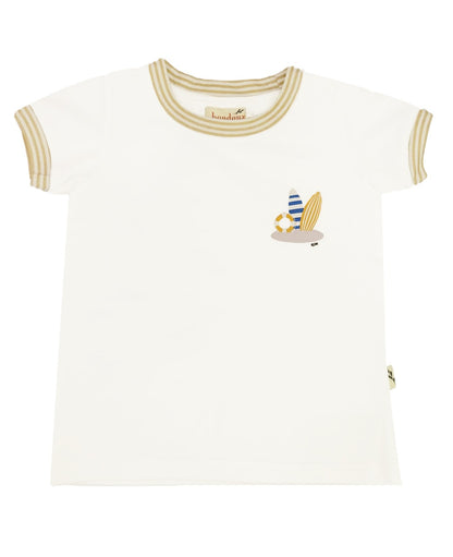 Bondoux Surf Denim Top Short Sleeves