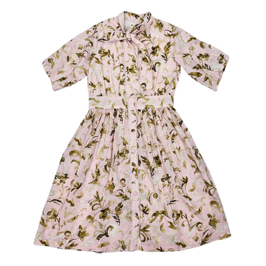 Atelier Parsmei Bow Tie Dress with Bubble Sleeve