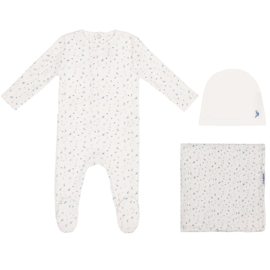 Mini Label Bird Over Print 3pc Set