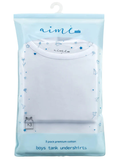 Aime Boy's Tank Undershirts