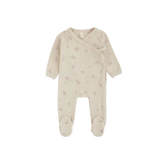 Daisy Warm Winter Floral Kimono Footie & Hat (g)
