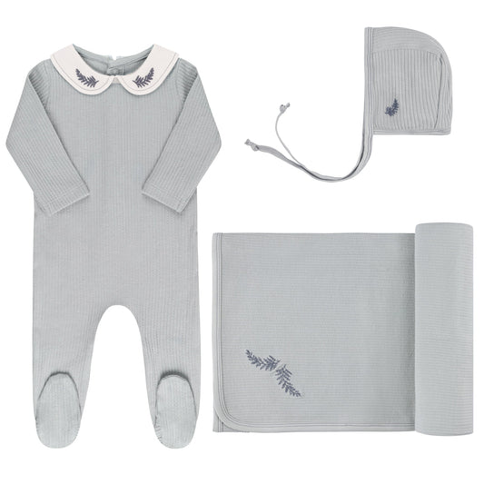 Ely's & Co Organic Embroidered Collar 3pc Set