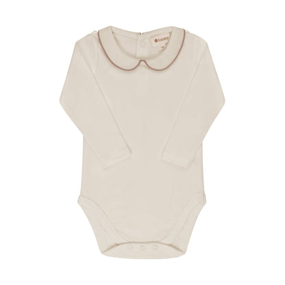 Looms Cable Pointelle Flat Collared Bodysuit
