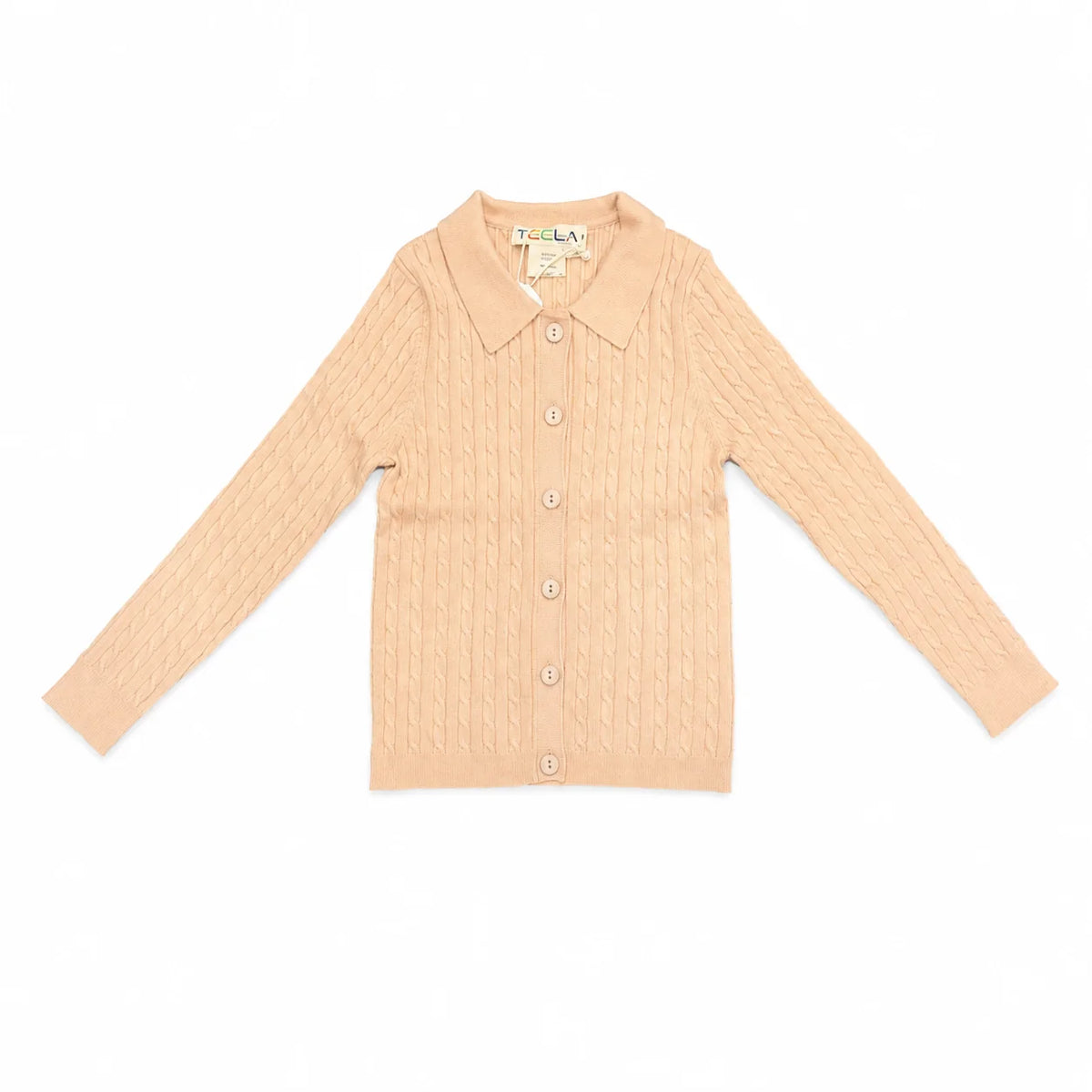 Teela Oat Knit Cable Cardigan
