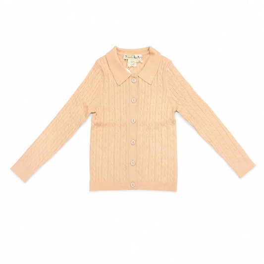 Teela Oat Knit Cable Cardigan