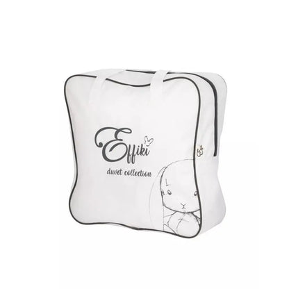 Effiki Duvet & Pillow Hypoallergenic Set (White, 61"x80")