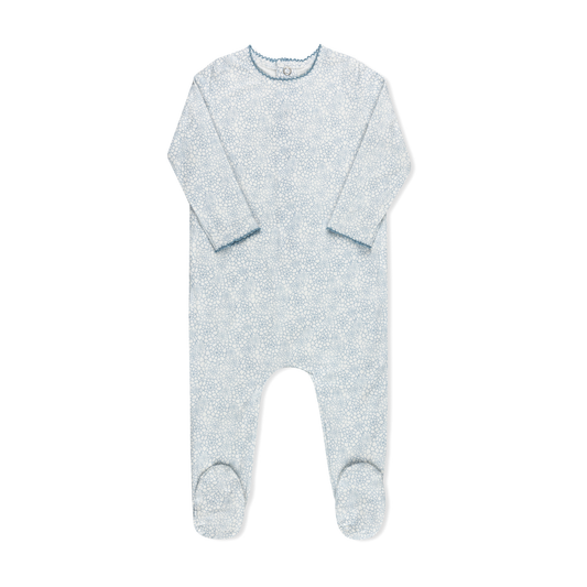 Tricot Faded Floral Footie