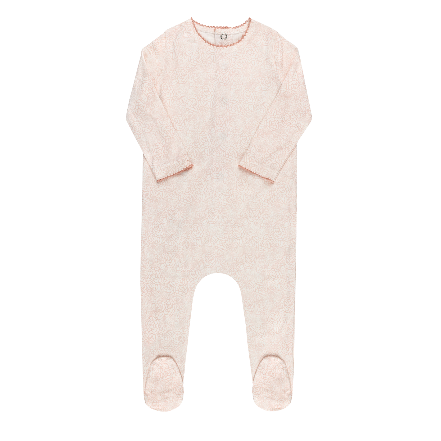 Tricot Faded Floral Footie (girl)