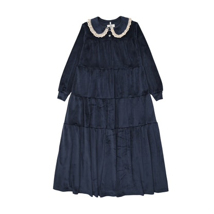 Pouf Velour Maxi Robe (aw26)