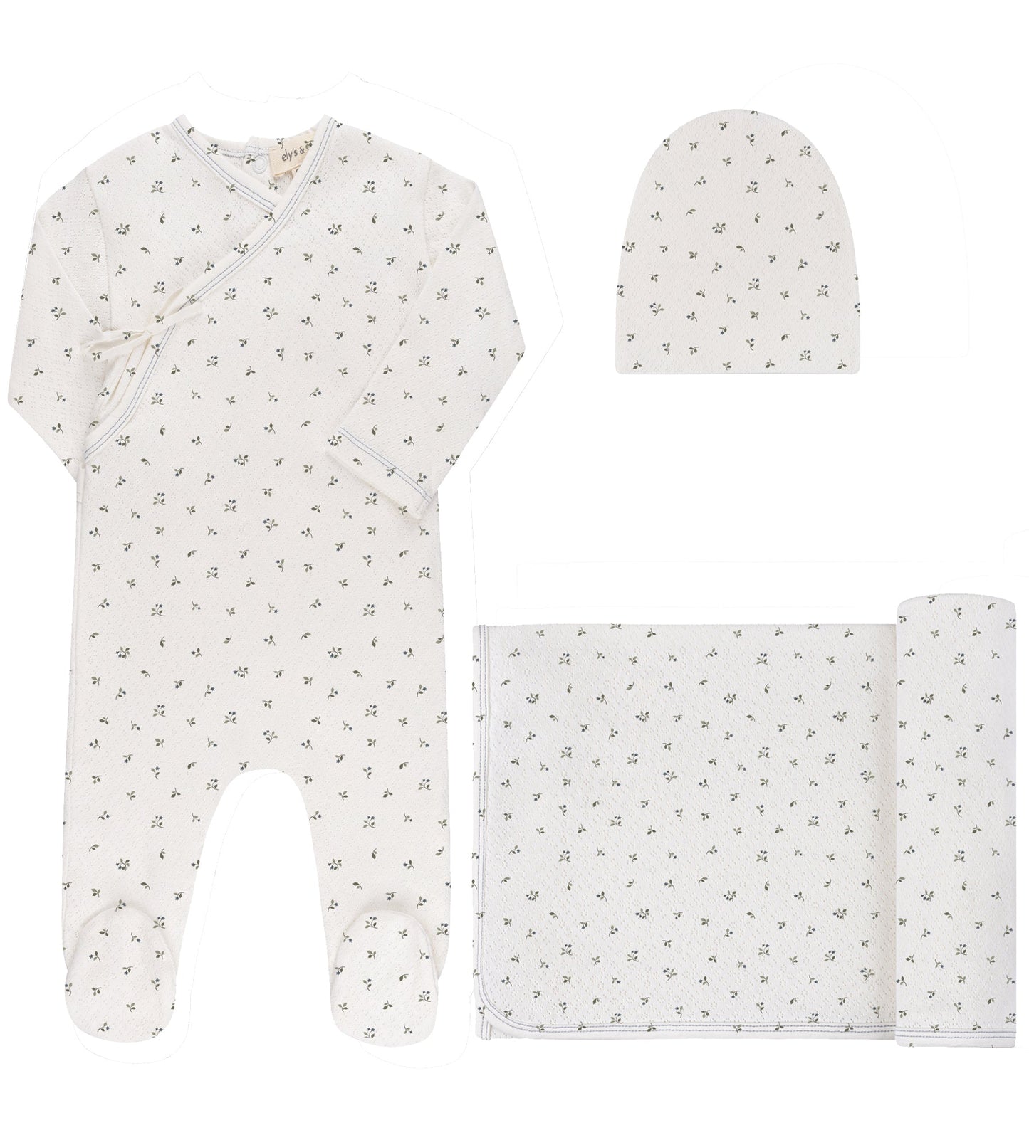 Ely's & Co Floral Pointelle Take Me Home Set