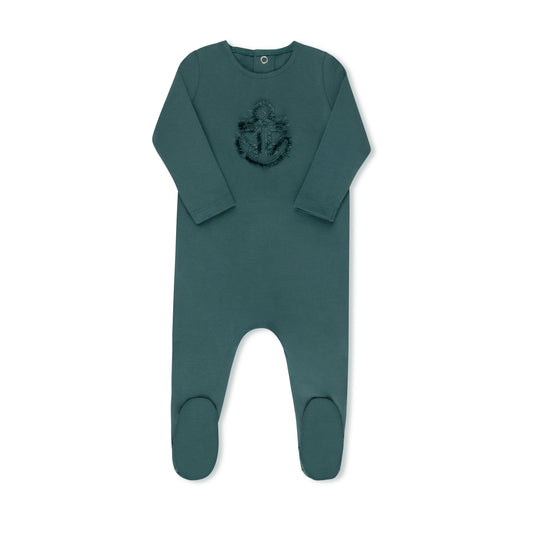 Tritcot Checked Fringe Footie & Hat