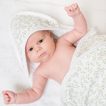 Lulujo Hooded Towel - Greenery
