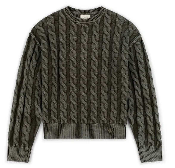 Pose Esme Washed Cable Knit Sweater