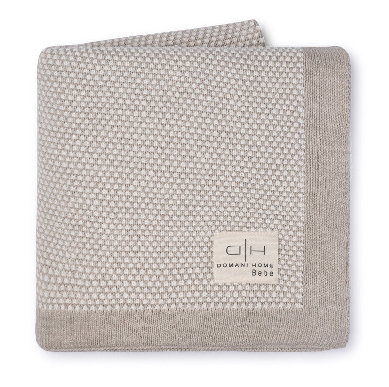 Domani Home Stipple Light Beige Baby Blanket
