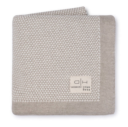 Domani Home Stipple Light Beige Baby Blanket