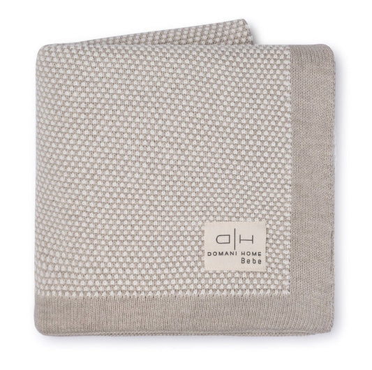 Domani Home Stipple Light Beige Baby Blanket