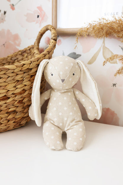 Alimrose Floppy Bunny (Linen White Spot)