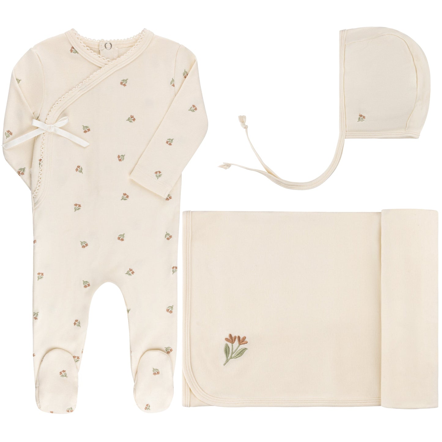 Ely's & Co Embroidered Take Me Home Set (girl)