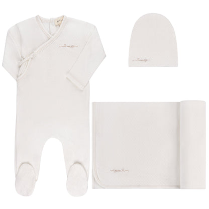 Ely's & Co Organic Amore Pointelle 3pc Set (girl)