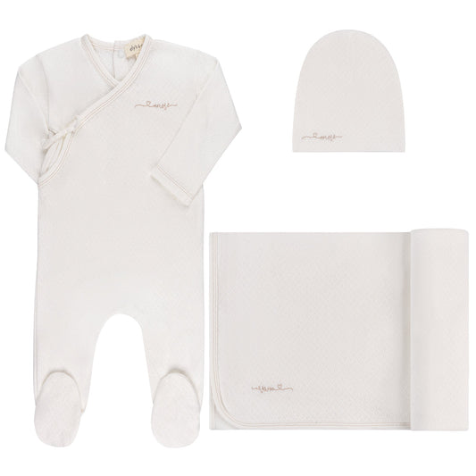 Ely's & Co Organic Amore Pointelle 3pc Set (girl)