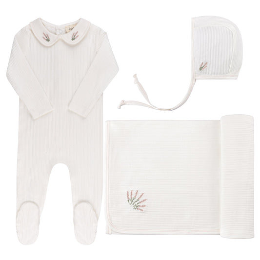 Ely's & Co Embroidered Collar 3pc Set (girl)