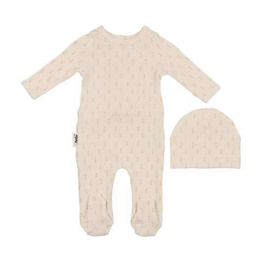 Maniere Ribbed Pineapple 3pc Set (girl)