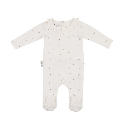 Maniere Floral Ruffle Footie
