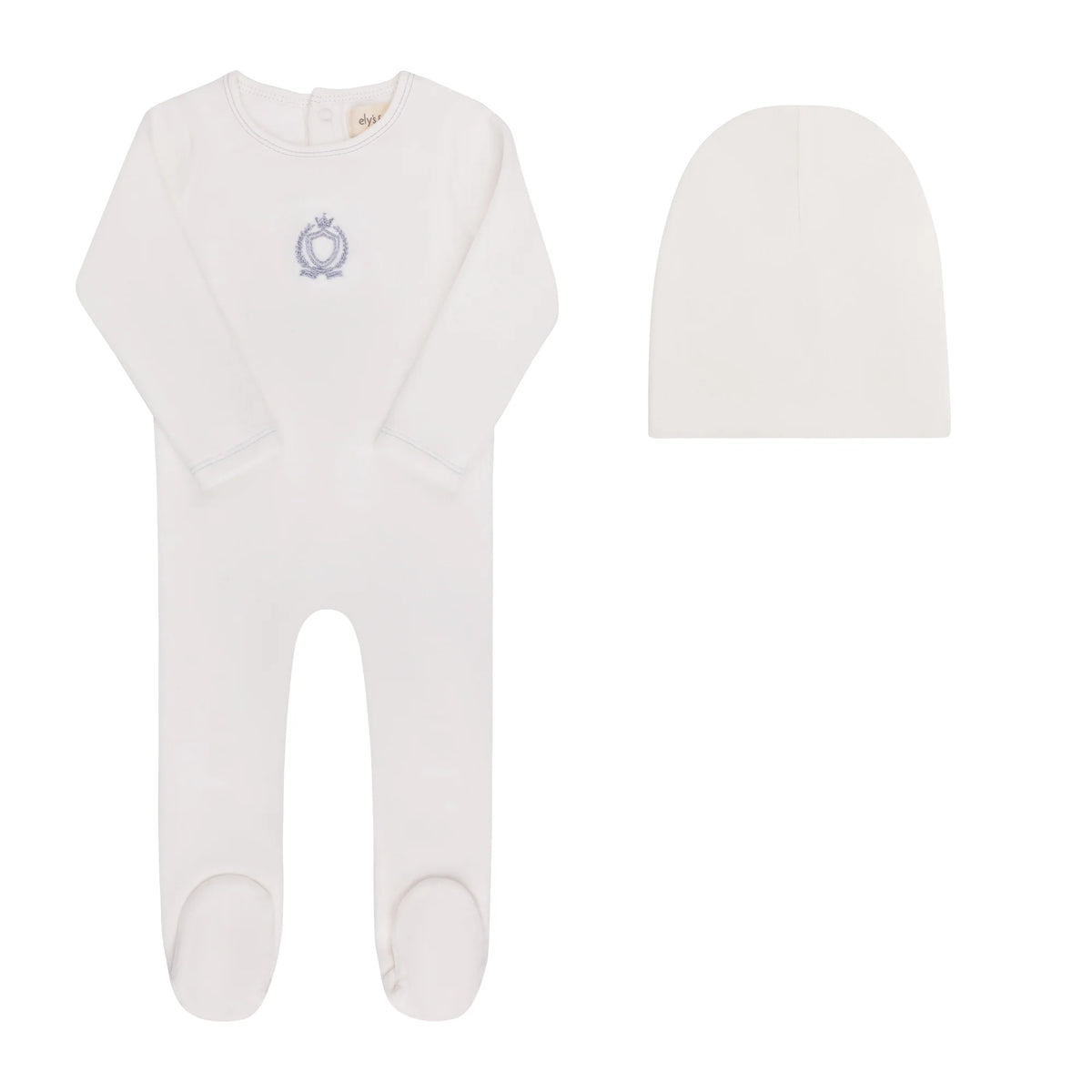 Aurora Metallic Crest Footie & Beanie