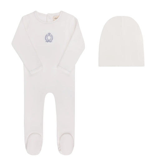 Aurora Metallic Crest Footie & Beanie