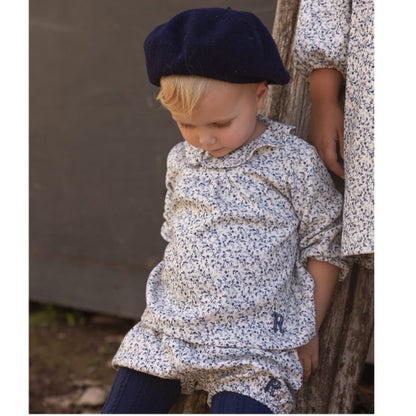 Rompp Printed Corduroy Navy Bloomers
