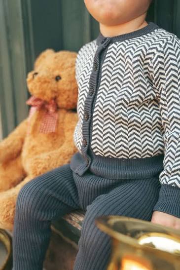 Looms Herringbone Knit Overalls