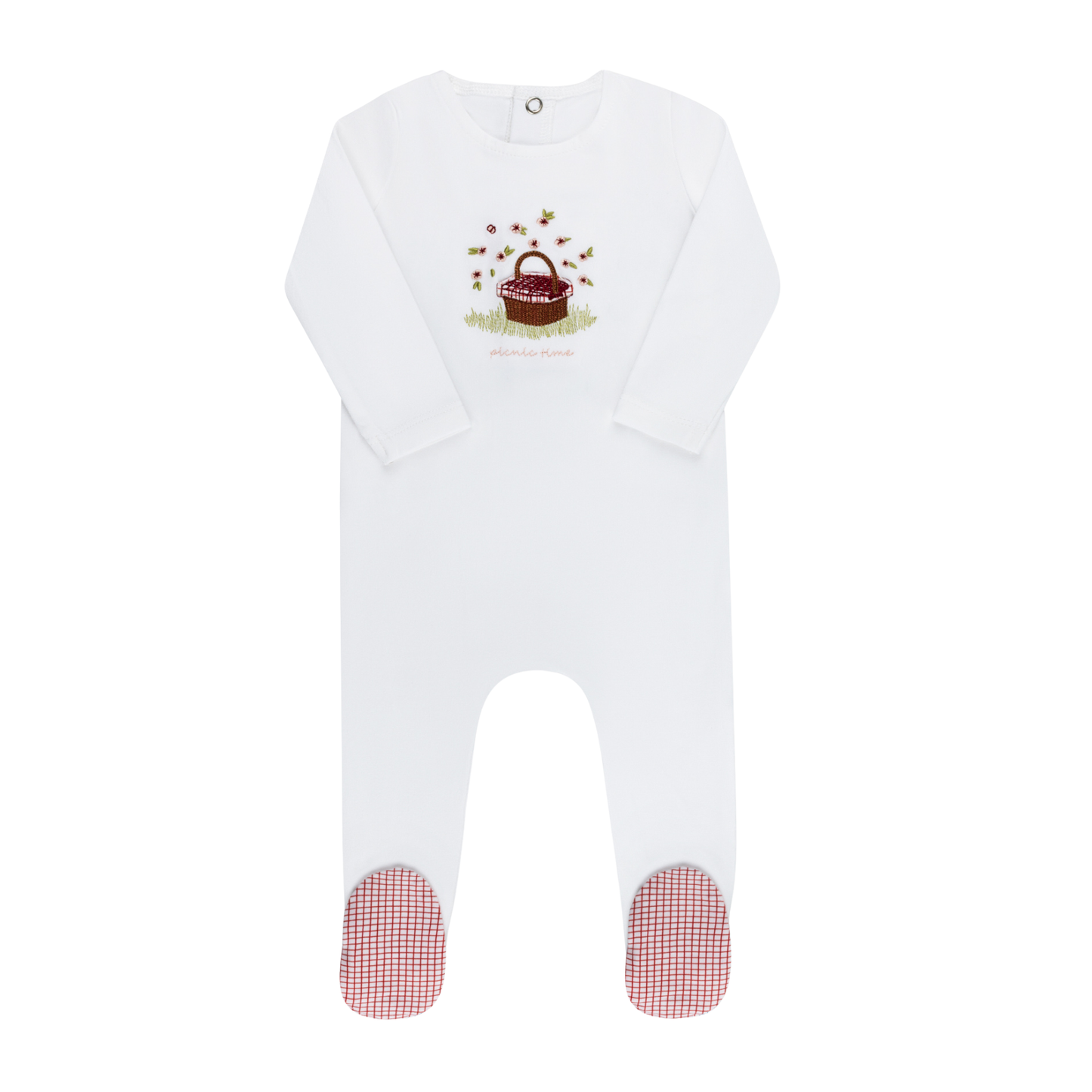 Tricot Picnic Basket Footie (girl)