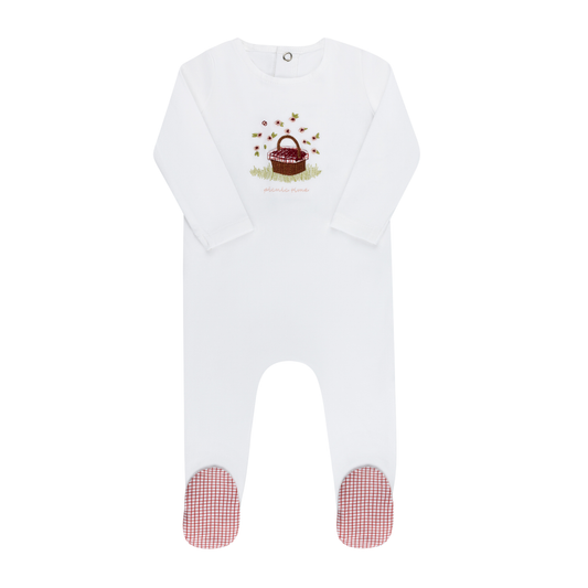 Tricot Picnic Basket Footie (girl)