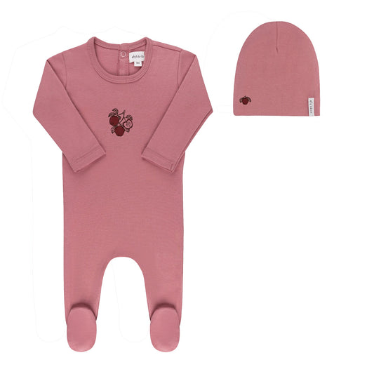 Ely's & Co Fruit Footie & Beanie (girl)