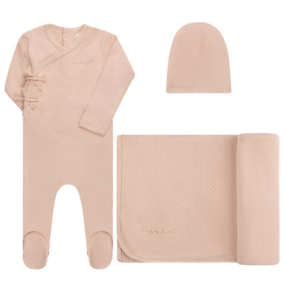 Ely's & Co Organic Amore Pointelle 3pc Set (girl)