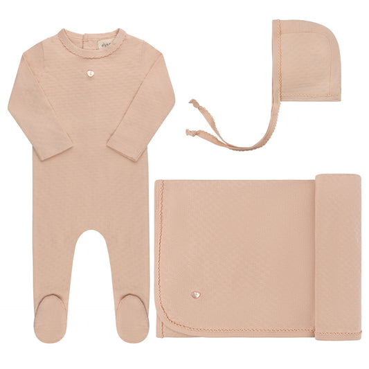 Ely's & Co Pointelle Heart 3pc Set (girl)