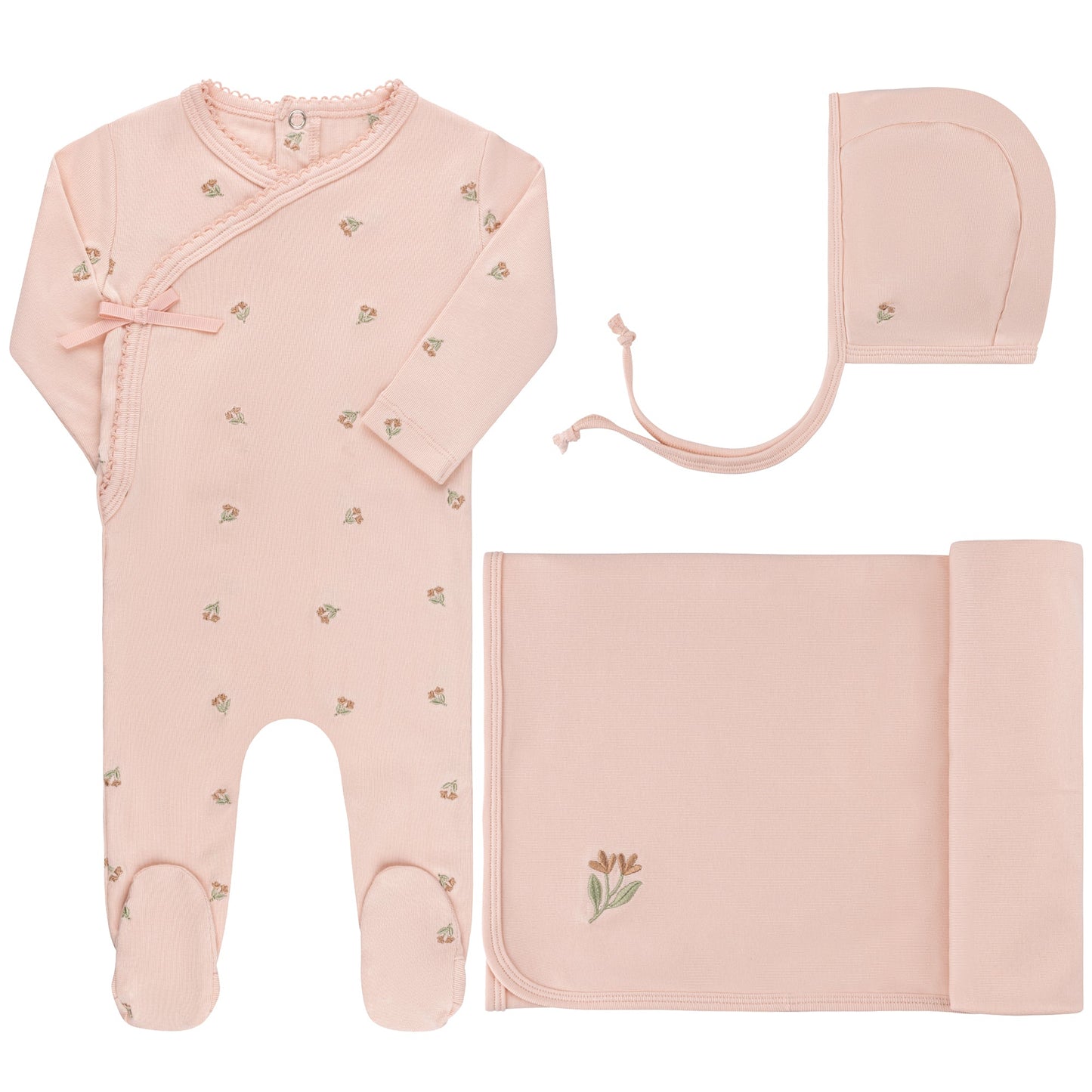 Ely's & Co Embroidered Take Me Home Set (girl)