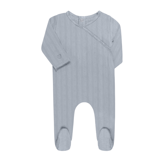 Tricot Pointelle Kimono Circle Footie